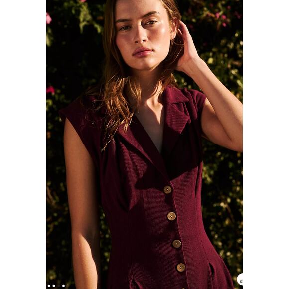 Free People Beach Shasta One Piece in Fig Jam Size Medium - Picture 3 of 13